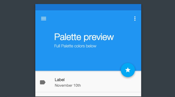 colores material design android