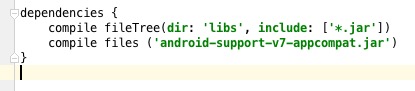  importar librerías en Android Studio dependencias